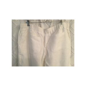 J. Jill White Linen pants